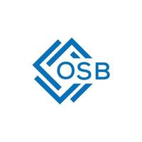 OSB letter design.OSB letter logo design on white background. OSB creative circle letter logo concept. OSB letter design. vector