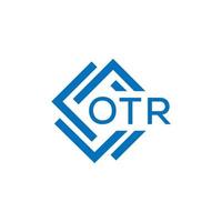 OTR letter logo design on white background. OTR creative circle letter logo concept. OTR letter design. vector