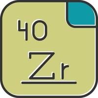 Zirconium Vector Icon