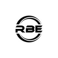 diseño del logotipo de la letra rbe en la ilustración. logotipo vectorial, diseños de caligrafía para logotipo, afiche, invitación, etc. vector