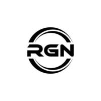 diseño del logotipo de la letra rgn en la ilustración. logotipo vectorial, diseños de caligrafía para logotipo, afiche, invitación, etc. vector