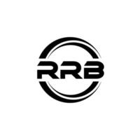 diseño del logotipo de la letra rrb en la ilustración. logotipo vectorial, diseños de caligrafía para logotipo, afiche, invitación, etc. vector