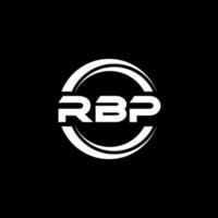 diseño del logotipo de la letra rbp en la ilustración. logotipo vectorial, diseños de caligrafía para logotipo, afiche, invitación, etc. vector