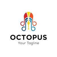 plantilla de vector de logotipo de pulpo