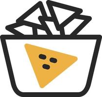 diseño de icono de vector de nachos