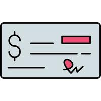 Cheque which can easily edit or modify vector