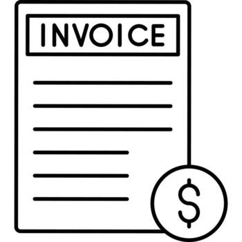 Invoice which can easily edit or modify vector