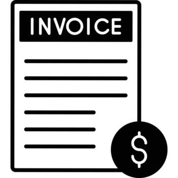 Invoice which can easily edit or modify vector