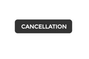 cancellation button vectors.sign label speech bubble cancellation vector