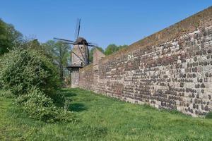 historic customs station Zollfeste Zons at Rhine River close to Dormagen and Neuss ,Germany photo