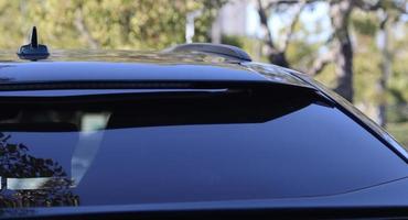 closeup view of luxury SUV photo