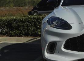 closeup view of luxury SUV photo