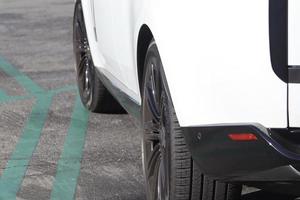 closeup view of luxury SUV photo