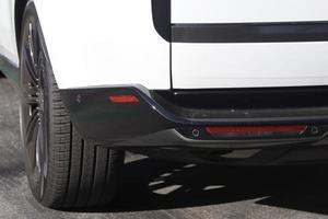 closeup view of luxury SUV photo