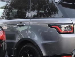 closeup view of luxury SUV photo