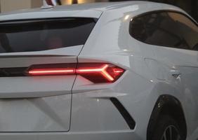 closeup view of luxury SUV photo