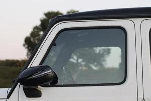 closeup view of luxury SUV photo