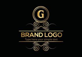 Initial Letter Luxury Logo template in vector art