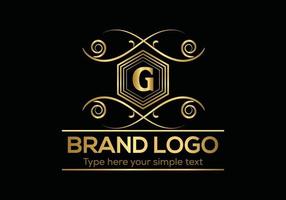 Initial Letter Luxury Logo template in vector art