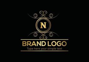 Initial Letter Luxury Logo template in vector art