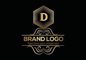 Initial Letter Luxury Logo template in vector art