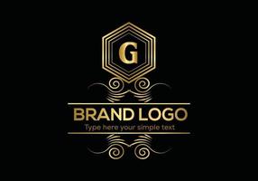 Initial Letter Luxury Logo template in vector art