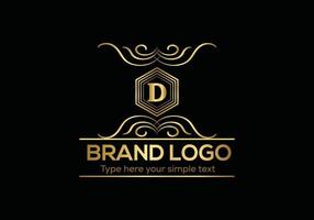 Initial Letter Luxury Logo template in vector art