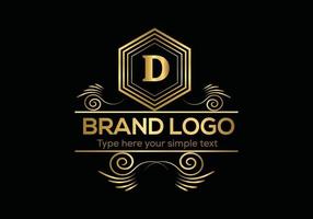 Initial Letter Luxury Logo template in vector art