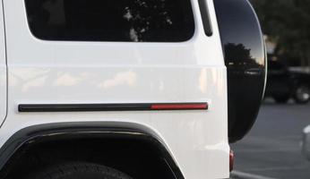 closeup view of luxury SUV photo