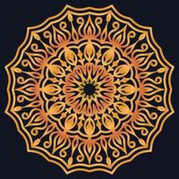 Decorative elements luxury ornament pattern gradient mandala design vector