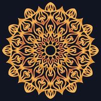 Decorative elements luxury ornament pattern gradient mandala design vector