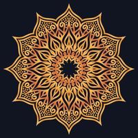 Decorative elements luxury ornament pattern gradient mandala design vector