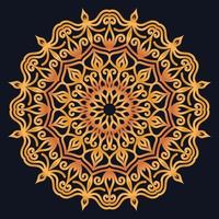 Decorative elements luxury ornament pattern gradient mandala design vector