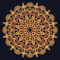 Decorative elements luxury ornament pattern gradient mandala design vector