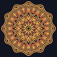 Decorative elements luxury ornament pattern gradient mandala design vector