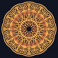 Decorative elements luxury ornament pattern gradient mandala design vector