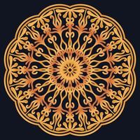Decorative elements luxury ornament pattern gradient mandala design vector