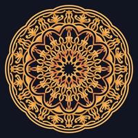 Decorative elements luxury ornament pattern gradient mandala design vector