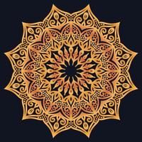 Decorative elements luxury ornament pattern gradient mandala design vector