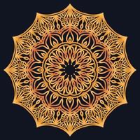 Decorative elements luxury ornament pattern gradient mandala design vector