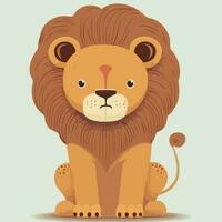 African lion mammal carnivore animal body vector