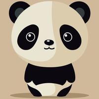 common panda bear mammal animal body vector