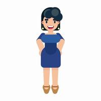 Young beautiful business woman character vector