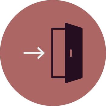 Exit Direction Vector Icon