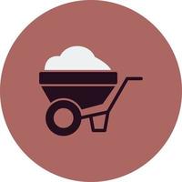 Wheelbarrow Vector Icon