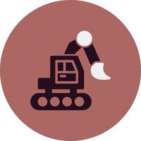 Excavator Vector Icon