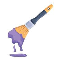 Trendy Dripping Brush vector