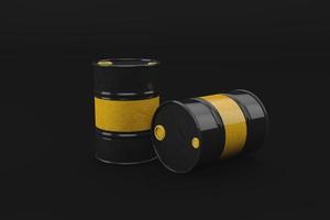 3d petróleo barril un industria concepto foto