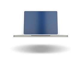 Laptop icon. 3D render illustration. photo