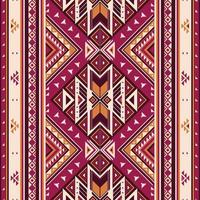 Native american indian ornament pattern geometric ethnic textile texture tribal aztec pattern navajo mexican fabric sea vector
